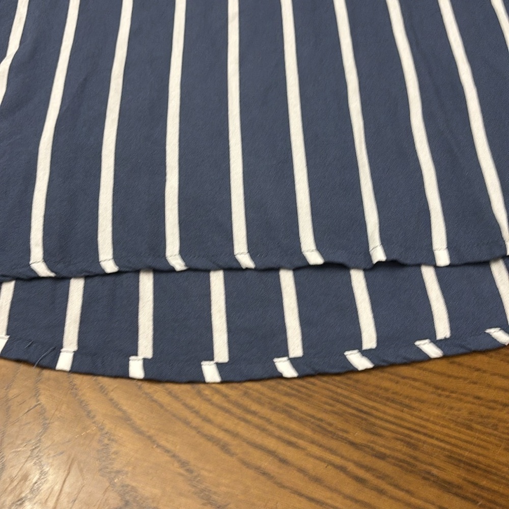 KAFFE Navy and White Striped Blouse - Picture 5 of 11